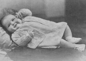 vintage baby dress set knitting pattern 1940