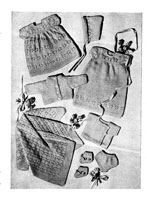 sarah dress set knitting pattern for 1950s 10 inch doll