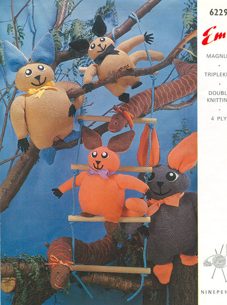 bush babies toys. The Bush Babies are knitted in