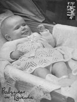 vintage baby layette knitting pattern