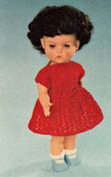 Lacy Dress for 12 and 14 inch dolls.