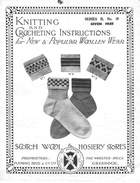 socks with fair isle tops.