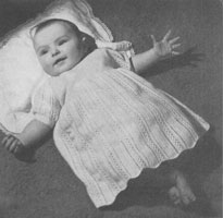 baby dress knitting pattern 1940s