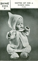 vintage baby doll knitting pattern 1940