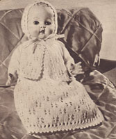 baby doll knitting pattern 1950