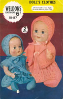 Vintage doll knitting pattern
