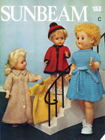 Vintage dolls knitting pattern pattern in good condition. for 16, 18, 20, 22 inch girl dolls in DK